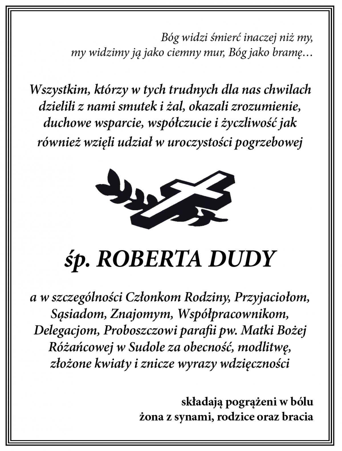 podzikowania