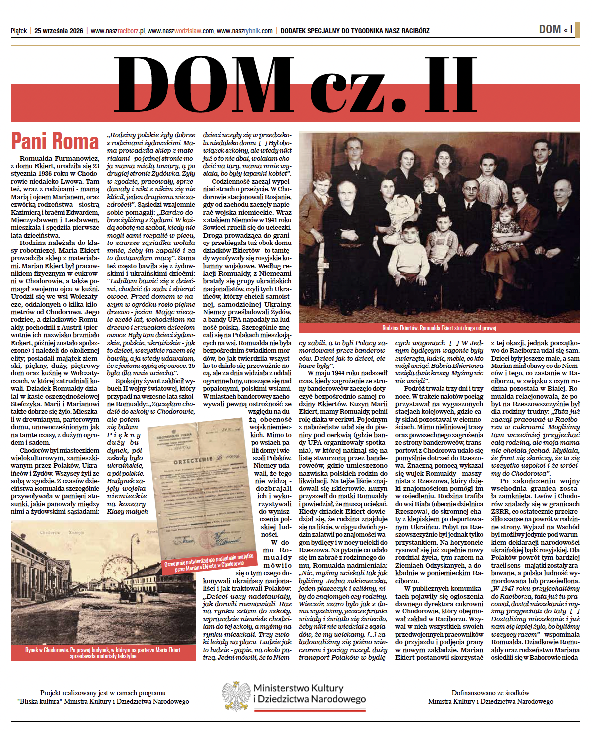 Nasz Racibórz - dodatek specjalny DOM II