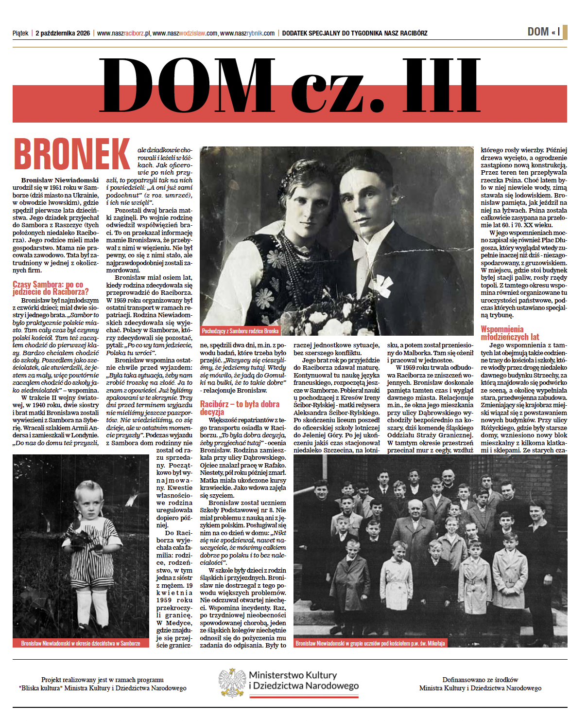 Nasz Racibórz - dodatek specjalny DOM III