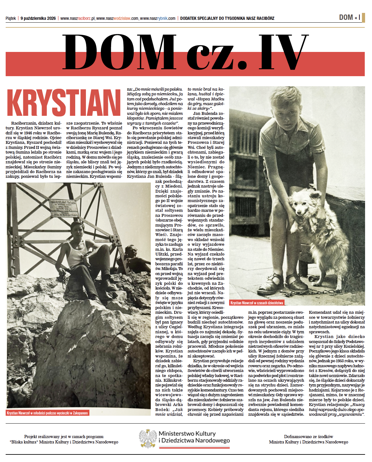 Nasz Racibórz - dodatek specjalny DOM IV