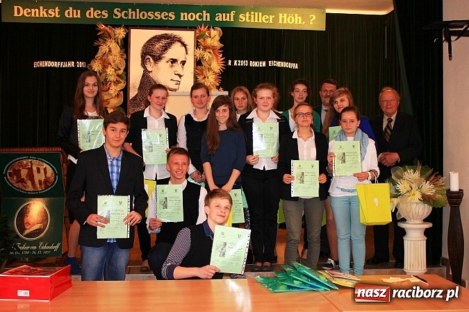 Zdjęcie w galerii na portalu naszraciborz.pl: Sprawdzili wiedzę o twórczości Eichendorffa wiadomości z regionu