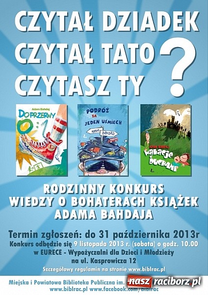 Zdjęcie w galerii na portalu naszraciborz.pl: Czytanie łączy pokolenia wiadomości z regionu