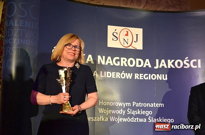 Zdjęcie w galerii na portalu naszraciborz.pl: Śląska Nagroda Jakości dla Gabrieli Lenartowicz wiadomości z regionu