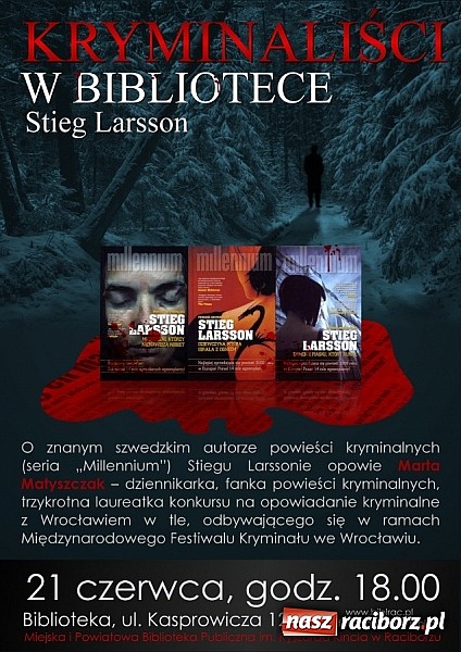 Zdjęcie w galerii na portalu naszraciborz.pl: Gratka dla fanów kryminałów w bibliotece wiadomości z regionu