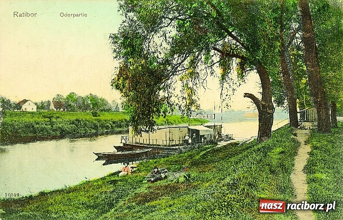 Zdjęcie w galerii na portalu naszraciborz.pl: Jak to dawniej raciborzanie się w Odrze kąpali wiadomości z regionu