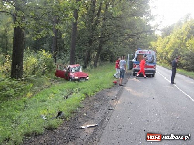 Zdjęcie w galerii na portalu naszraciborz.pl: Tragiczny wypadek przy źródełku Hugon na trasie Racibórz-Gliwice. Dwie kobiety nie żyją! wiadomości z regionu