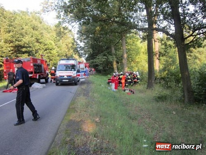 Zdjęcie w galerii na portalu naszraciborz.pl: Tragiczny wypadek przy źródełku Hugon na trasie Racibórz-Gliwice. Dwie kobiety nie żyją! wiadomości z regionu