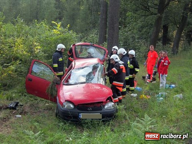 Zdjęcie w galerii na portalu naszraciborz.pl: Tragiczny wypadek przy źródełku Hugon na trasie Racibórz-Gliwice. Dwie kobiety nie żyją! wiadomości z regionu