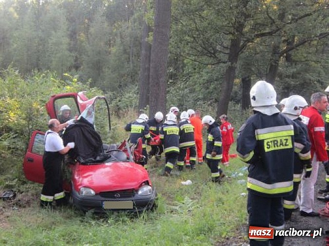 Zdjęcie w galerii na portalu naszraciborz.pl: Tragiczny wypadek przy źródełku Hugon na trasie Racibórz-Gliwice. Dwie kobiety nie żyją! wiadomości z regionu