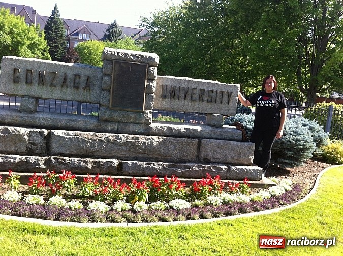 Zdjęcie w galerii na portalu naszraciborz.pl: Nauczycielka pietrowickiej szkoły na Uniwersytecie Gonzaga w USA wiadomości z regionu