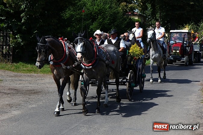 Zdjęcie w galerii na portalu naszraciborz.pl: Kolorowy korowód na dożynkach w Rzuchowie wiadomości z regionu