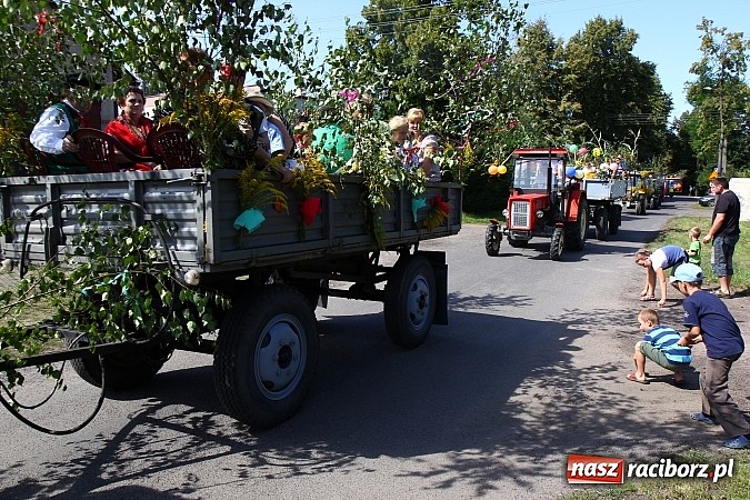 Zdjęcie w galerii na portalu naszraciborz.pl: Kolorowy korowód na dożynkach w Rzuchowie wiadomości z regionu