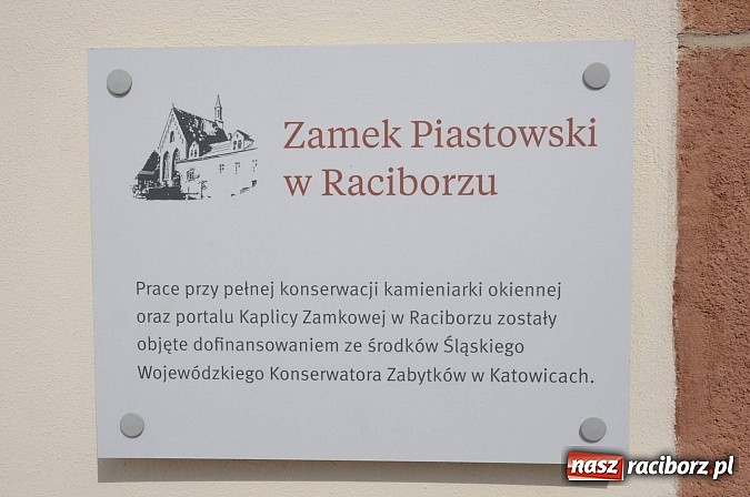 Zdjęcie w galerii na portalu naszraciborz.pl: Powiat zakończył I etap remontu kaplicy zamkowej wiadomości z regionu