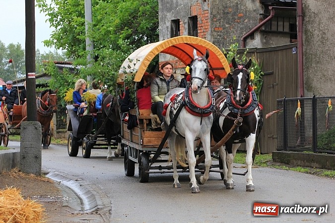 Zdjęcie w galerii na portalu naszraciborz.pl: Święto plonów w Żerdzinach z mażoretkami wiadomości z regionu