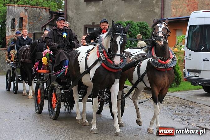 Zdjęcie w galerii na portalu naszraciborz.pl: Święto plonów w Żerdzinach z mażoretkami wiadomości z regionu