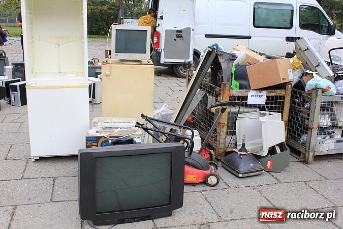 Zdjęcie w galerii na portalu naszraciborz.pl: Za zużyty sprzęt otrzymali sadzonki i świetlówki wiadomości z regionu