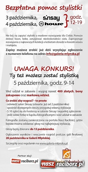 Zdjęcie w galerii na portalu naszraciborz.pl: SINSAY i HOUSE – nowe kolekcje, stylistka i konkurs na początek wiadomości z regionu