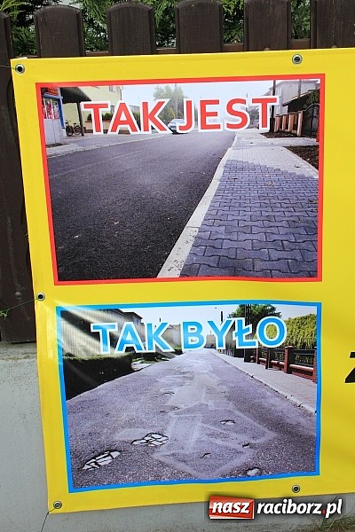 Zdjęcie w galerii na portalu naszraciborz.pl: Uroczyste otwarcie ulicy Krzyżanowskiej w Tworkowie z udziałem wojewody wiadomości z regionu