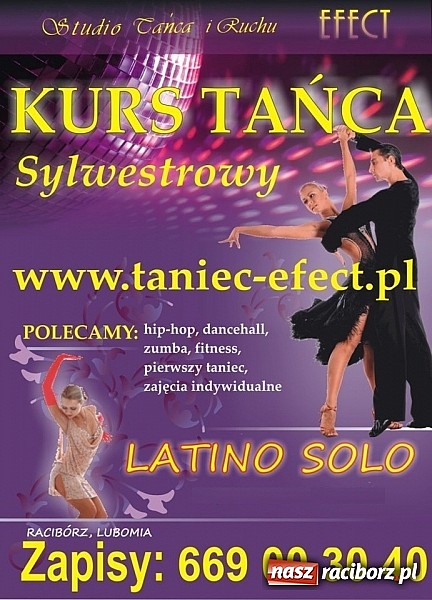 Zdjęcie w galerii na portalu naszraciborz.pl: Sylwestrowe kursy tańca w Raciborzu z EFECTem! wiadomości z regionu