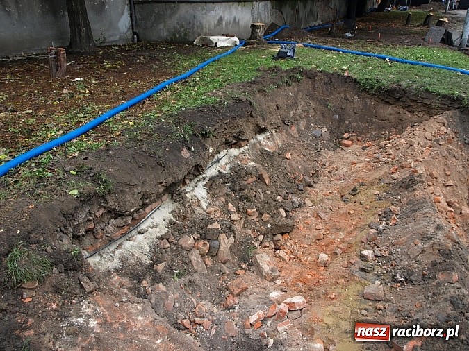 Zdjęcie w galerii na portalu naszraciborz.pl: Na Skwerze Ks. Stefana Pieczki odkryto ludzkie pochówki wiadomości z regionu