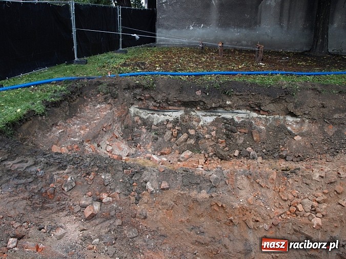 Zdjęcie w galerii na portalu naszraciborz.pl: Na Skwerze Ks. Stefana Pieczki odkryto ludzkie pochówki wiadomości z regionu