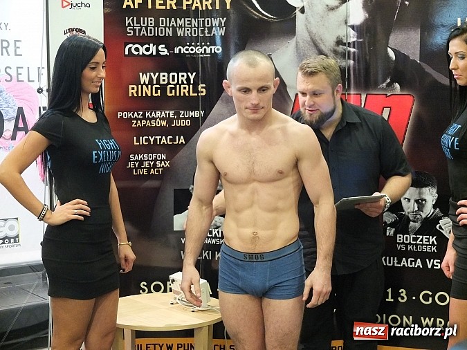 Zdjęcie w galerii na portalu naszraciborz.pl: Raciborzanie na Fight Exlusive Night we Wrocławiu. Dziś odbyło się ważenie wiadomości z regionu