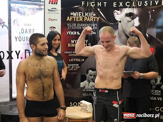 Zdjęcie w galerii na portalu naszraciborz.pl: Raciborzanie na Fight Exlusive Night we Wrocławiu. Dziś odbyło się ważenie wiadomości z regionu