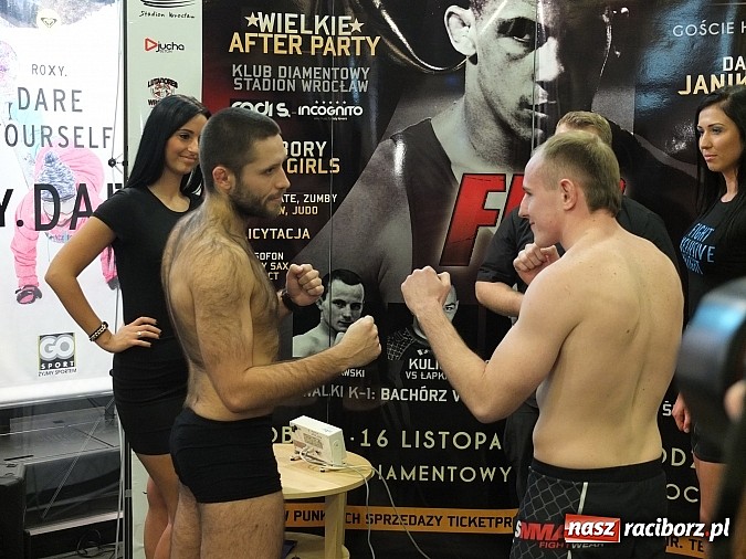 Zdjęcie w galerii na portalu naszraciborz.pl: Raciborzanie na Fight Exlusive Night we Wrocławiu. Dziś odbyło się ważenie wiadomości z regionu