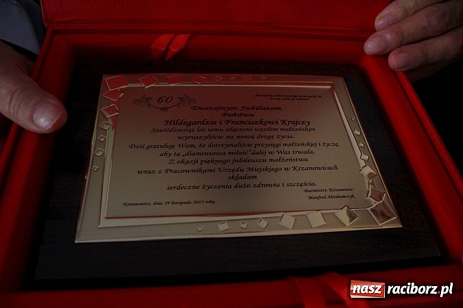 Zdjęcie w galerii na portalu naszraciborz.pl: Miłość po sąsiedzku, czyli diamentowe gody państwa Hildegardy i Franciszka Krajczy wiadomości z regionu