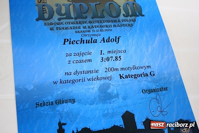 Zdjęcie w galerii na portalu naszraciborz.pl: Kolejne starty i sukcesy Adolfa Piechuli wiadomości z regionu