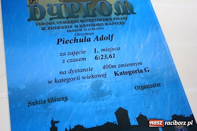 Zdjęcie w galerii na portalu naszraciborz.pl: Kolejne starty i sukcesy Adolfa Piechuli wiadomości z regionu
