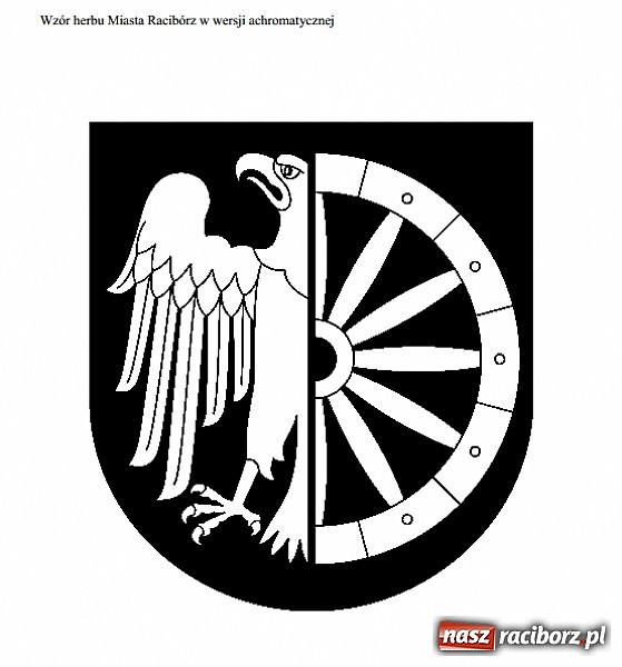 Zdjęcie w galerii na portalu naszraciborz.pl: Herb miasta w nowej stylizacji a do tego flaga wiadomości z regionu