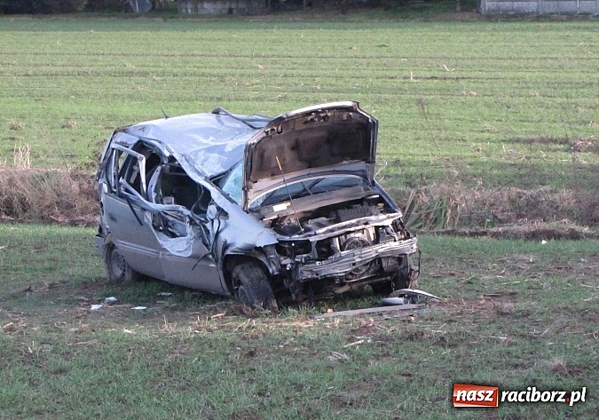 Zdjęcie w galerii na portalu naszraciborz.pl: Wypadek na DK 45 pomiędzy Krzyżanowicami a Tworkowem. Trzy osoby ranne wiadomości z regionu
