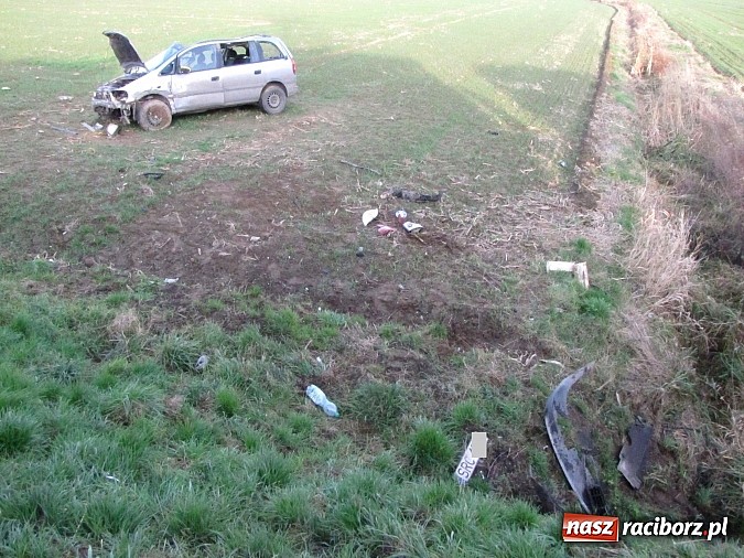 Zdjęcie w galerii na portalu naszraciborz.pl: Wypadek na DK 45 pomiędzy Krzyżanowicami a Tworkowem. Trzy osoby ranne wiadomości z regionu