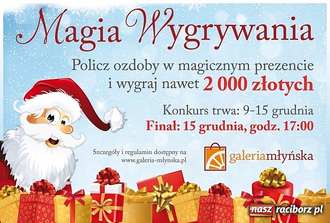 Zdjęcie w galerii na portalu naszraciborz.pl: 2000 złotych nadal czeka na wygranych w konkursie w Galerii Młyńskiej wiadomości z regionu