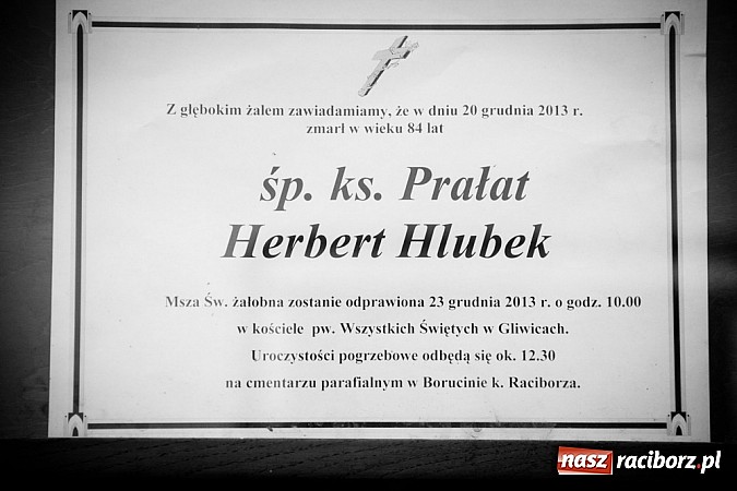 Zdjęcie w galerii na portalu naszraciborz.pl: W rodzinnym Borucinie pożegnano ks. prałata Herberta Hlubka wiadomości z regionu