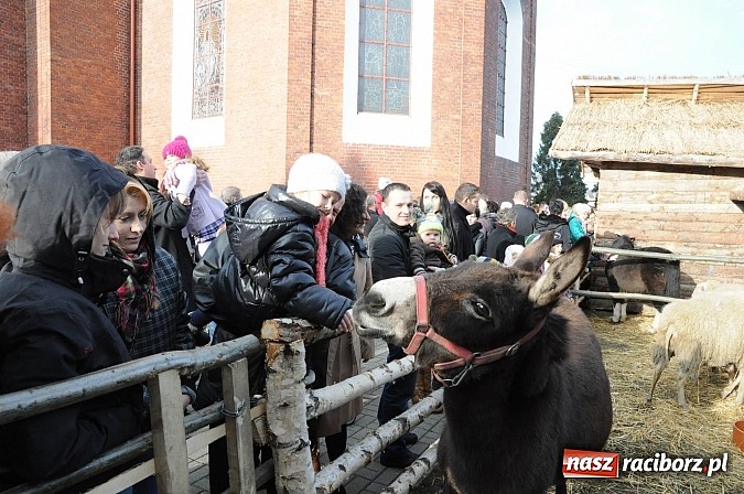 Zdjęcie w galerii na portalu naszraciborz.pl: W Brzeziu można adorować przy żywej szopce wiadomości z regionu
