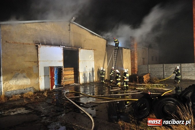 Zdjęcie w galerii na portalu naszraciborz.pl: Strażacy walczyli z groźnym pożarem hali produkcyjnej w Krzanowicach wiadomości z regionu