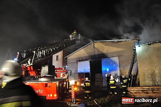 Zdjęcie w galerii na portalu naszraciborz.pl: Strażacy walczyli z groźnym pożarem hali produkcyjnej w Krzanowicach wiadomości z regionu