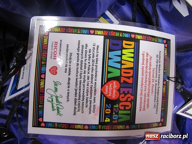 Zdjęcie w galerii na portalu naszraciborz.pl: Ponad 130 wolontariuszy będzie kwestowało dla WOŚP wiadomości z regionu