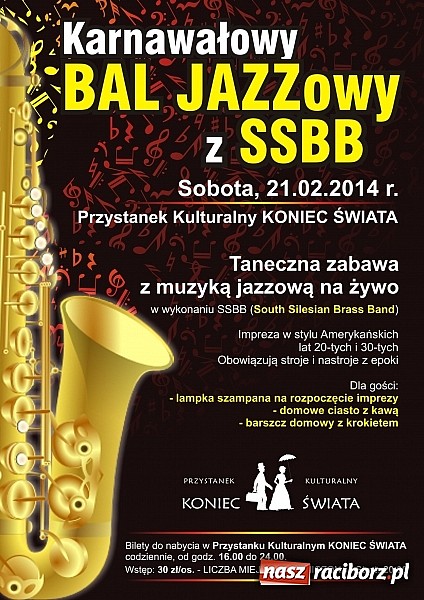 Zdjęcie w galerii na portalu naszraciborz.pl: Bal Jazzowy na Końcu Świata wiadomości z regionu
