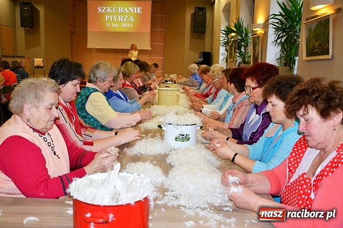 Zdjęcie w galerii na portalu naszraciborz.pl: Gospodynie z Tworkowa szkubały pierze wiadomości z regionu