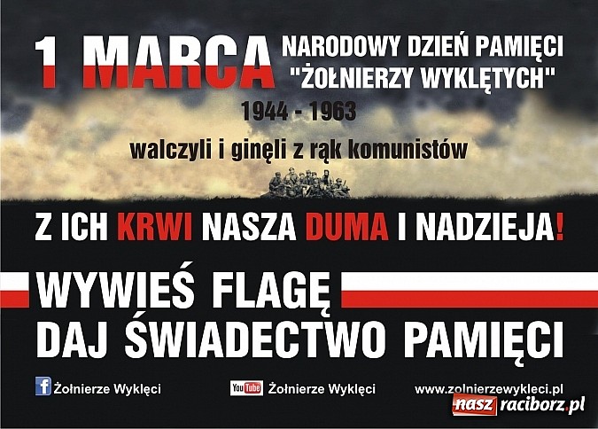 Zdjęcie w galerii na portalu naszraciborz.pl: Racibórz dla Wyklętych - wygraj koszulkę wiadomości z regionu
