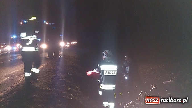 Zdjęcie w galerii na portalu naszraciborz.pl: Vectra dachowała na trasie Kuźnia-Dziergowice wiadomości z regionu