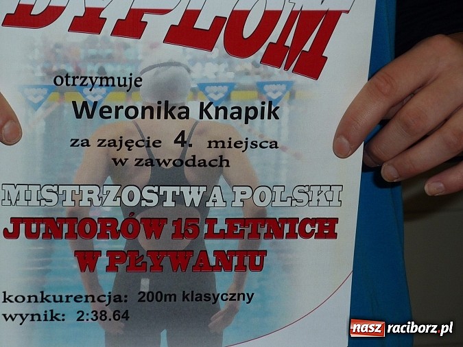 Zdjęcie w galerii na portalu naszraciborz.pl: Pływanie. Raciborzanka tuż za podium wiadomości z regionu