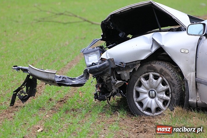 Zdjęcie w galerii na portalu naszraciborz.pl: Kraksa na trasie Twork&oacute;w-Krzyżanowice wiadomości z regionu