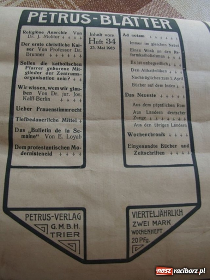 Zdjęcie w galerii na portalu naszraciborz.pl: Sensacyjne odkrycie w wieży wiadomości z regionu