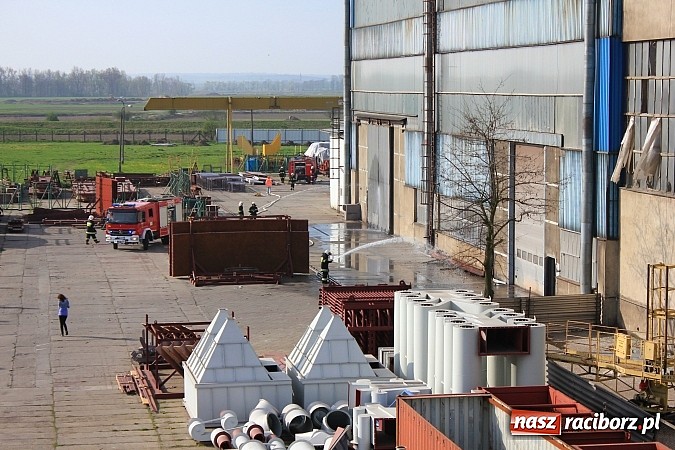 Zdjęcie w galerii na portalu naszraciborz.pl: Alarm w Rafako! Doroczne wielkie ćwiczenia strażaków, tym razem na wydziale W4 wiadomości z regionu