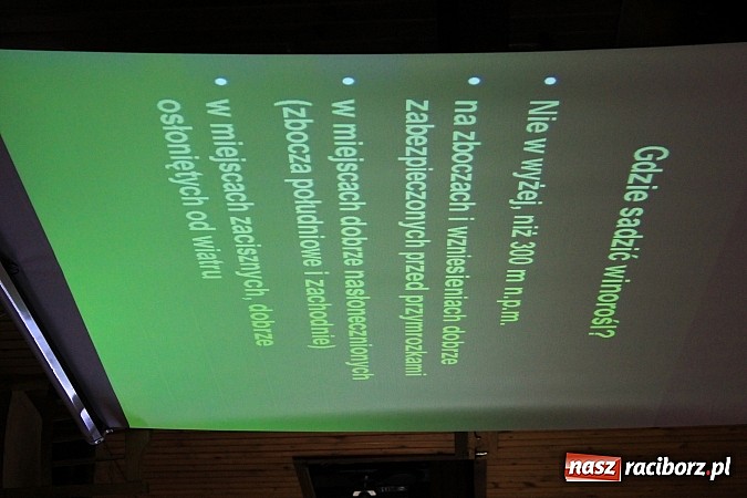 Zdjęcie w galerii na portalu naszraciborz.pl: O uprawie winorośli i produkcji wina na szkoleniu w Pogrzebieniu wiadomości z regionu