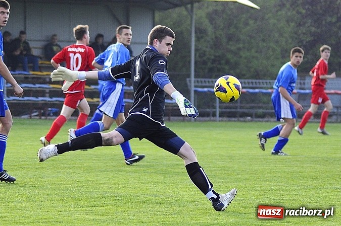 Zdjęcie w galerii na portalu naszraciborz.pl: Samobój i trzy karne w meczu Krzyżanowic z Rakowem Częstochowa wiadomości z regionu
